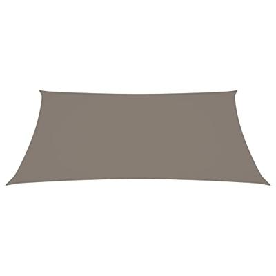 Zonnescherm rechthoekig 2x4 m oxford stof taupe