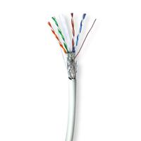 Nedis Netwerk Kabel Rol | CAT6 | Solid | S/FTP | Koper | 305.0 m | Binnenshuis | Rond | LSZH | Grijs | Gift Box - CCBG8528GY305S - thumbnail