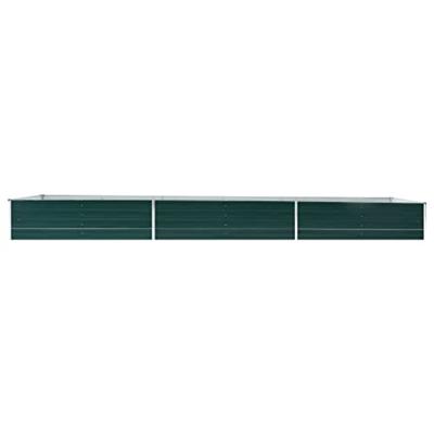 Plantenbak verhoogd 480x80x45 cm gegalvaniseerd staal groen