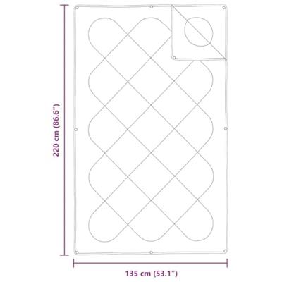 Dekbed met Kussen met kussen 2 pcs Wit 135 x 220 cm Microfibre