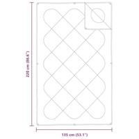 Dekbed met Kussen met kussen 2 pcs Wit 135 x 220 cm Microfibre - thumbnail