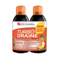 Turbodraine Groene Thee Perzik Duo 2x500ml - thumbnail