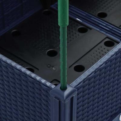 Plantenbak met latwerk 160x120x142,5 cm polypropeen grijs Plantenbak met latwerk 160x120x142,5 cm polypropeen grijs