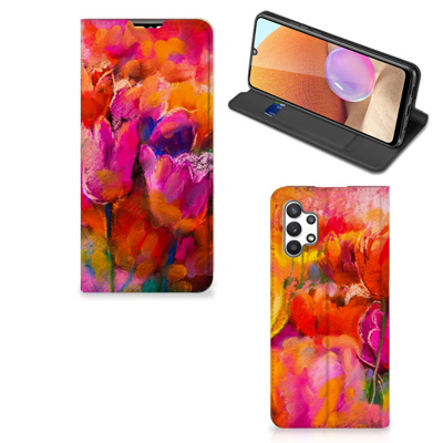 Bookcase Samsung Galaxy A32 4G | A32 5G Enterprise Editie Tulips Bookcase Samsung Galaxy A32 4G | A32 5G Enterprise Editie Tulips