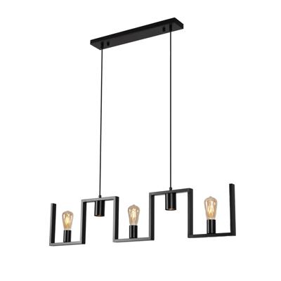 Ylumen Hanglamp Row 5 lichts L 112 cm zwart