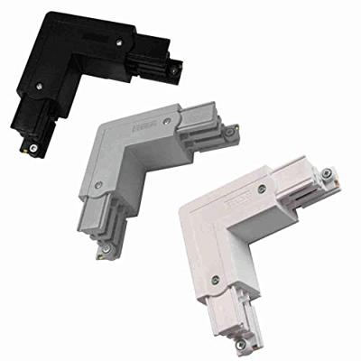 Nordic Hoekstuk vast 90gr. tbv. rail linkszwart 5050032