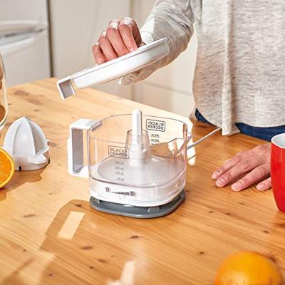 Elektrische juicer Black & Decker BXCJ25E Wit Grijs 25 W 350 ml - thumbnail