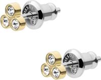 Fossil JF04110710 Oorknoppen Sutton zilver-zirconia goudkleurig-wit - thumbnail