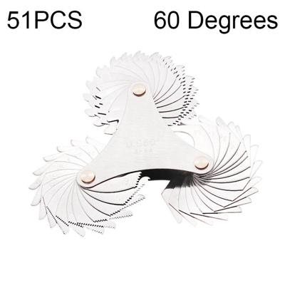 51 PC's vs schroef toonhoogte draad bladen 60 graden CR roestvrij staal draad Gauge