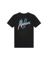 Malelions Junior Split T-Shirt Zwart / Blauw-128 maat 128 - thumbnail