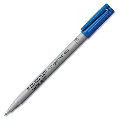 Viltstift Staedtler Lumocolor 316 non permanent F blauw | 10 stuks
