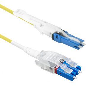 ACT RL1110 Glasvezel Patchkabel | Singlemode 9/125 OS2 Polarity Twist uniboot duplex | CS - LC connectoren | 10 meter