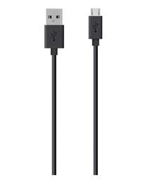 Belkin F2CU012bt04-BLK USB-kabel voor WIKO/Samsung Galaxy S3/4/5/6/7/HTC One/Ace, zwart