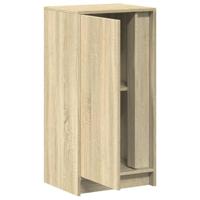 Dressoir met LED 42,5x34x85 cm bewerkt hout sonoma eikenkleurig - thumbnail