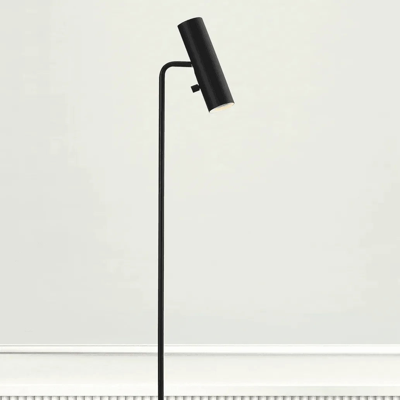 Vloerlamp modern zwart &apos;MIB 6&apos; zwarte verstelbaar GU10 141cm DFTP