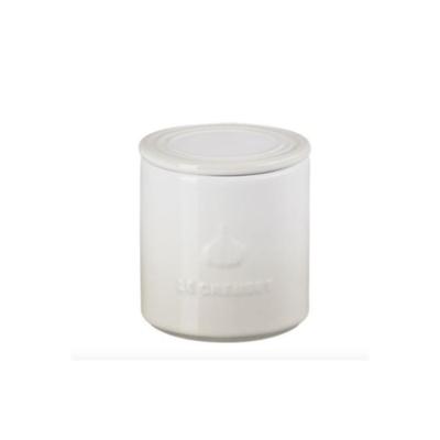 LE CREUSET - Aardewerk - Bewaarpot Knoflook 0,42l Meringue