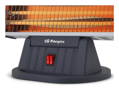 Verwarming Orbegozo BP0204 CUARZO Zwart Grijs 1200 W