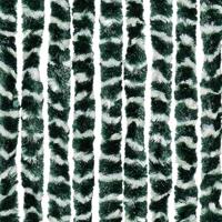 Vliegengordijn 90x220 cm chenille groen en wit - thumbnail