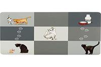 TRIXIE PLACEMAT PATCHWORK CAT GRIJS 44X28 CM 6 ST - thumbnail