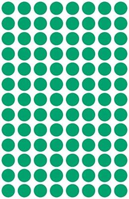Avery-Zweckform 3012 Etiketten Ø 8 mm Papier Groen 416 stuk(s) Permanent hechtend Etiketten voor markeringspunten - thumbnail