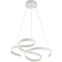 LED Hanglamp - Hangverlichting - Trion Frinco - 52W - Warm Wit 3000K - Dimbaar - Rond - Mat Wit - Aluminium - thumbnail