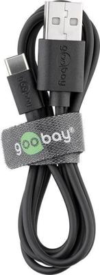 Goobay USB-C laadkabel 3m zwart - 9550320 Goobay USB-C laadkabel 3m zwart - 9550320
