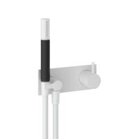 Inbouw Douchemengkraan Hotbath Cobber incl. Doucheslang en Handdouche Mat Wit - thumbnail