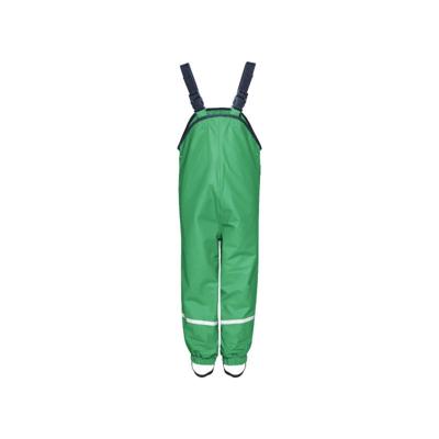 Playshoes regenbroek bretels fleece gevoerd Uni Groen-128