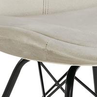 Bendt Eetkamerstoel 'Liva' Velvet, kleur Zand - thumbnail