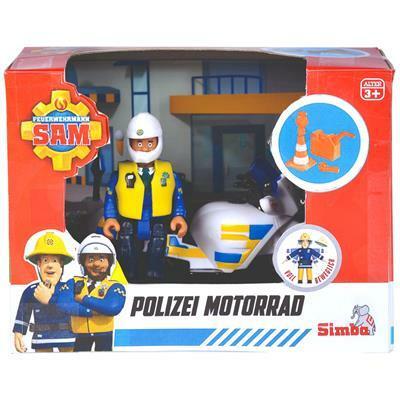 Simba Brandweerman sam politiemotor