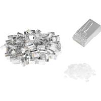 Digitus AK-219603-100 Digitus CAT 6 modulaire stekker voor ronde kabel - 100 stuks AK-219603-100 RJ45, stekker Aantal polen (sensoren) 8 Zilver 100 stuk(s) - thumbnail