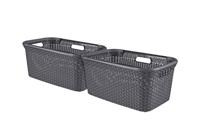 Curver Style Wasmand - 45L - 2 stuks - Antraciet - thumbnail