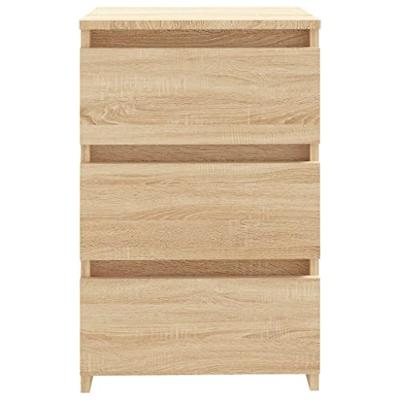 Nachtkastjes 2 st 40x35x62,5 cm spaanplaat sonoma eikenkleurig