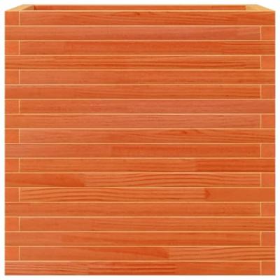 VidaXL Plantenbak 70x40x68,5 cm massief grenenhout wasbruin VidaXL Plantenbak 70x40x68,5 cm massief grenenhout wasbruin