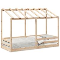 Kinderbed met bedhuis 75x190 cm massief grenenhout - thumbnail