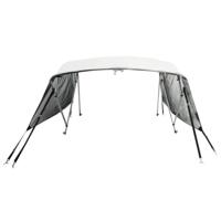 VidaXL Biminitop 4 bogen met mesh zijwanden 243x(200-213)x137 cm - thumbnail