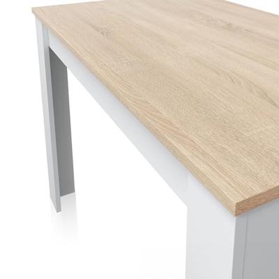 Eettafel LILIAN Wit Bruin Hout 109 x 67 x 78 cm
