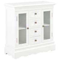 Dressoir 70x28x70 cm massief grenenhout wit - thumbnail