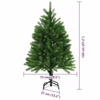 VidaXL Kerstboom met 150 led met standaard groen 120 cm pe - thumbnail