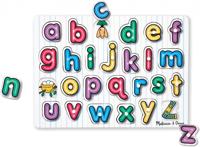 Melissa & Doug vormenpuzzel Alfabet junior hout 26 stukjes - thumbnail