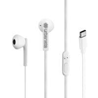 Urbanista Bedrade oortelefoon, USB C-oortelefoon Klittenvrij gespreksbeheer bedraad met microfoon, USB Type C-hoofdtelefoon bedrade stereo-ingangsknop, San Francisco, wit - thumbnail