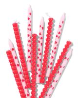 HEMA Taartkaarsjes hart 10 stuks - thumbnail