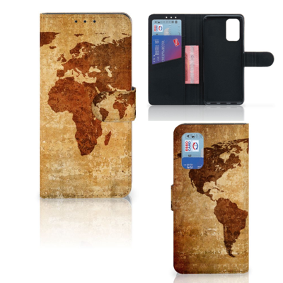 Samsung Galaxy A32 4G | Flip Cover | Wereldkaart Samsung Galaxy A32 4G | Flip Cover | Wereldkaart