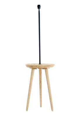 Light & Living Bijzettafel/Vloerlamp 'Tolfa' 135cm hoog, kleur Naturel (excl. kap) Light & Living Bijzettafel/Vloerlamp 'Tolfa' 135cm hoog, kleur Naturel (excl. kap)
