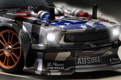 Absima 1:16 RC auto Elektro Toerwagen FIRST STEP SPEED PERFORMANCE FUN MAKER Neon, Grijs Brushless 4WD RTR Touring Car 2,4 GHz