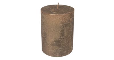 Koperkleurige Stompkaars (20 x 10 cm)