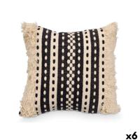 Kussen GiftDecor 4737 Zwart Beige 45 x 15 x 45 cm (6 Stuks) - thumbnail
