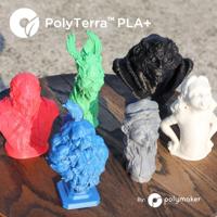 Polymaker PA05003 Regular Filament PLA+ Gering kunststofgehalte, Hoge stijfheid 1.75 mm 1000 g Lila PolyTerra™ 1 stuk(s) - thumbnail