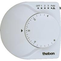Theben KNX Ruimteklokthermostaat H8xB8.4cm draadloos Zuiver wit 7139202 - thumbnail