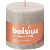 Bolsius kaars rustiek 10x10 cm sandy grey - thumbnail